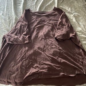 Distressed brown t shirt
